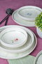 Hermia Juego de cena de porcelana Ebrusu de 18 piezas Multicolor